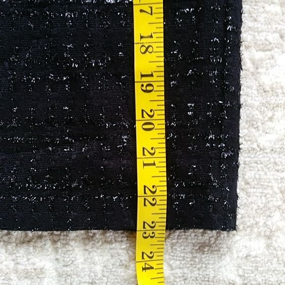 NEW Covington Lined Sparkly Skirt 10 Black - Picture 9 of 12